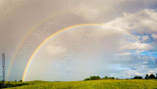 Rainbow over a farm in Central Kentucly