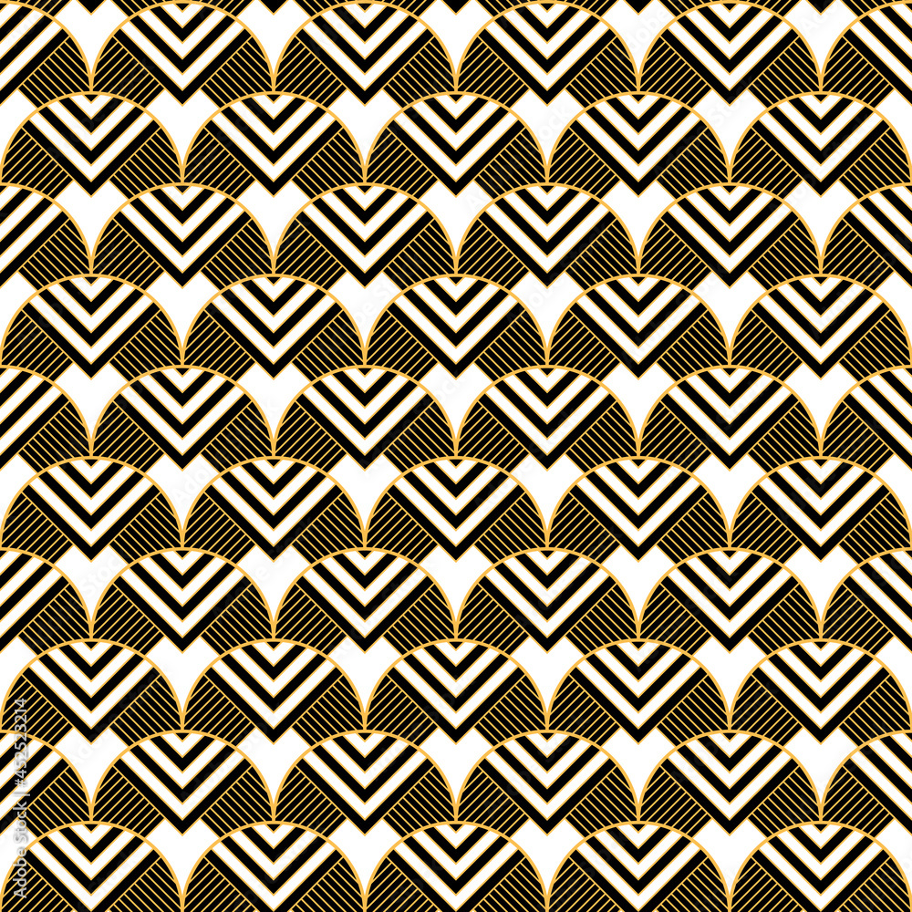 Geometric decorative with circles pattern Geometric decorative with circles pattern