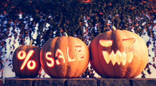 Halloween pumpkins with sale carving. Discount, promotion