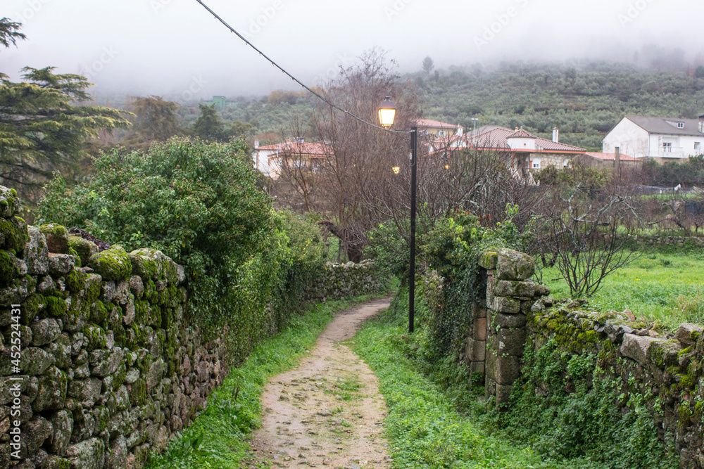 San Martin de Trevejo (or Sa Martin de Trevellu), Spain. A town in Extremadura, one of the three villages where the A Fala language is spoken