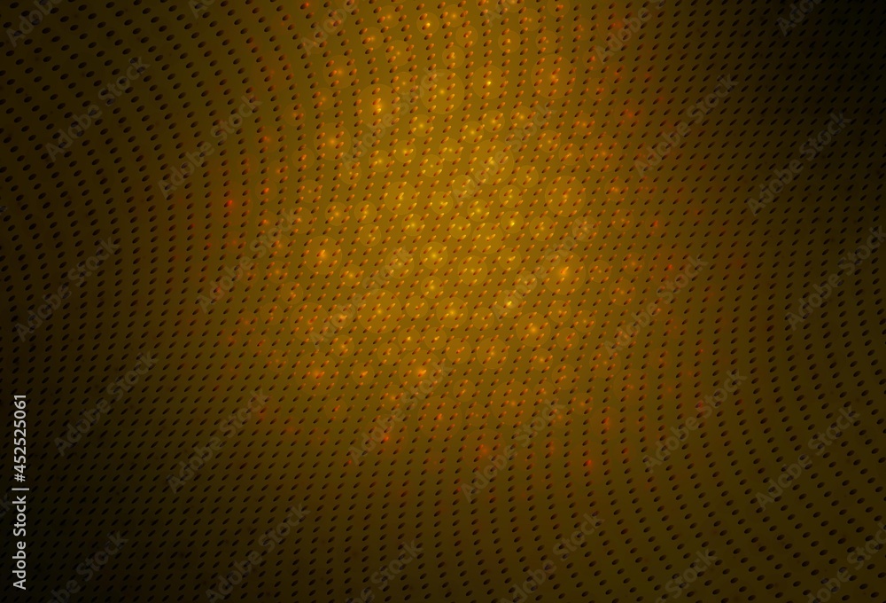 Dark Orange vector Illustration with set of shining colorful abstract circles.