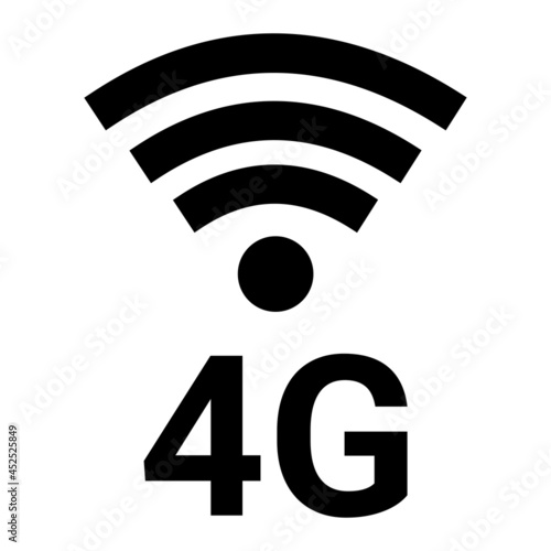 Vector 4G Glyph Icon Design