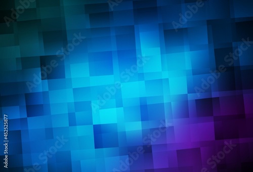 Dark Pink, Blue vector layout with lines, rectangles.