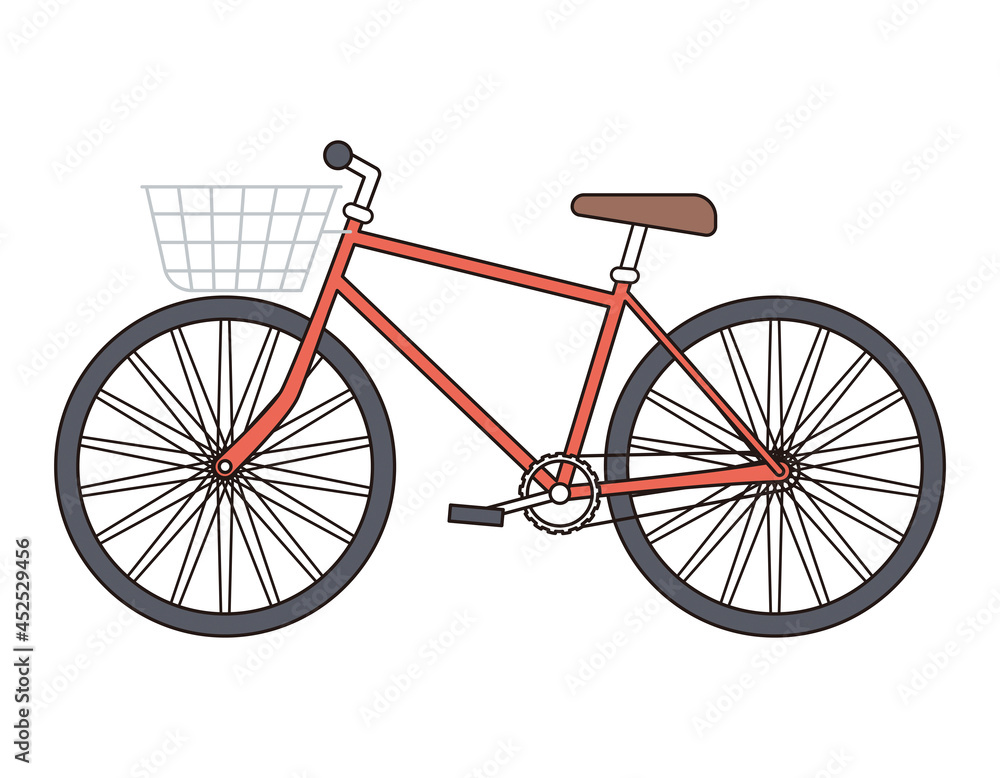 シンプル　イラスト　自転車