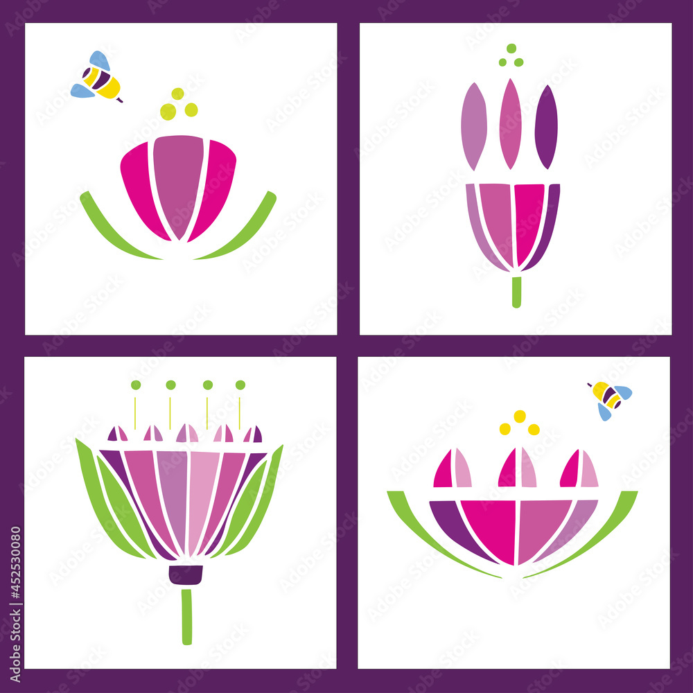 Water lily flower isolated on white background. Vector collection of botanical illustrations. Flat style. Design for cosmetics, spa, perfume, post cards, prints for clothes, and emblems. Water lily flower isolated on white background. Vector collection of botanical illustrations. Flat style. Design for cosmetics, spa, perfume, post cards, prints for clothes, and emblems.