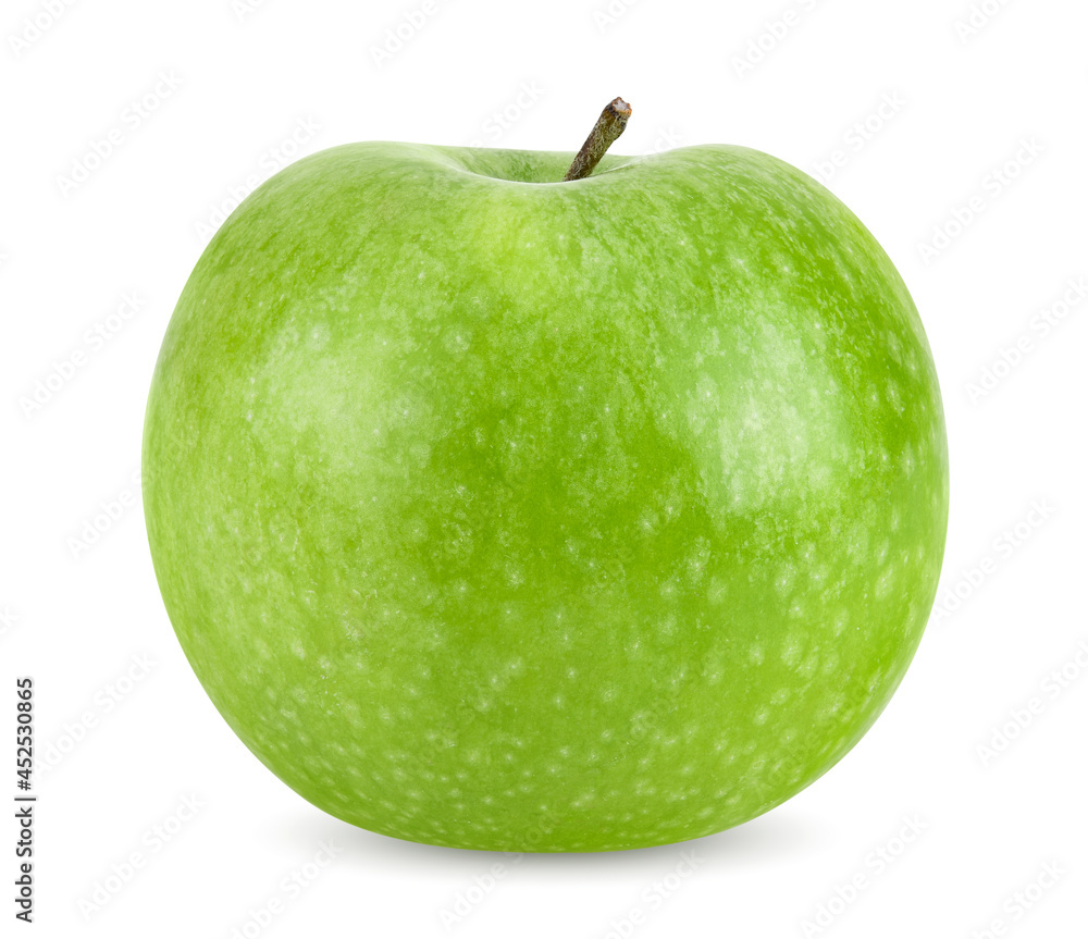 green apple isolated on white background.