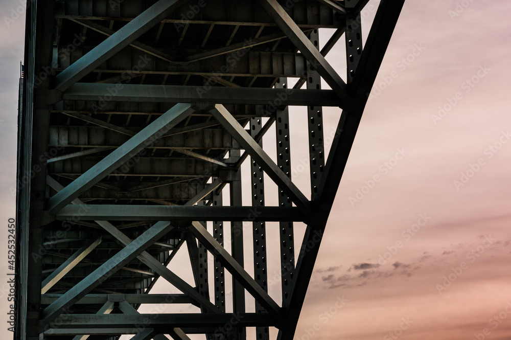 Fototapeta premium Bridge Supports for Fremont Bridge