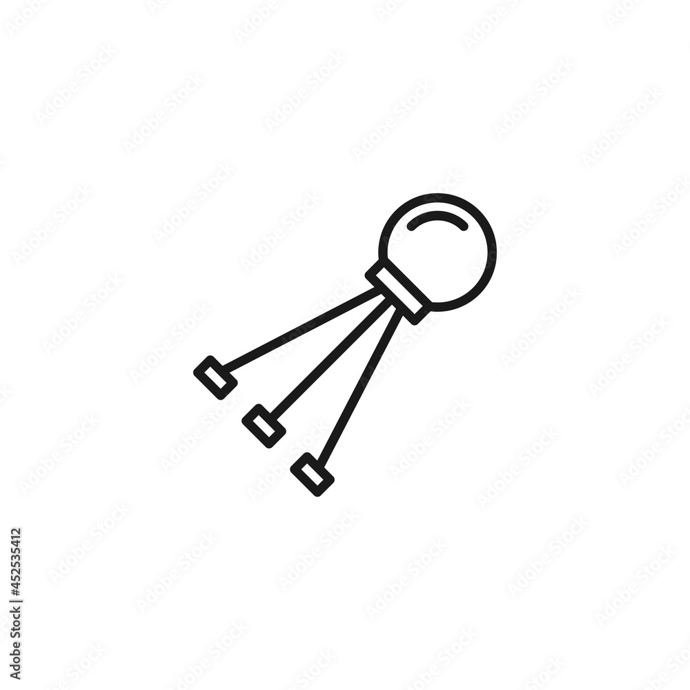 Line icon of space satellite Line icon of space satellite