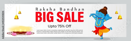 vector illustration for Ganesh Chaturthi sale banner