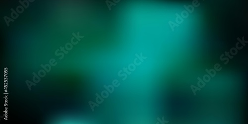 Dark blue, green vector blur layout. © Guskova