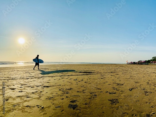 Canvas Print back from surfing