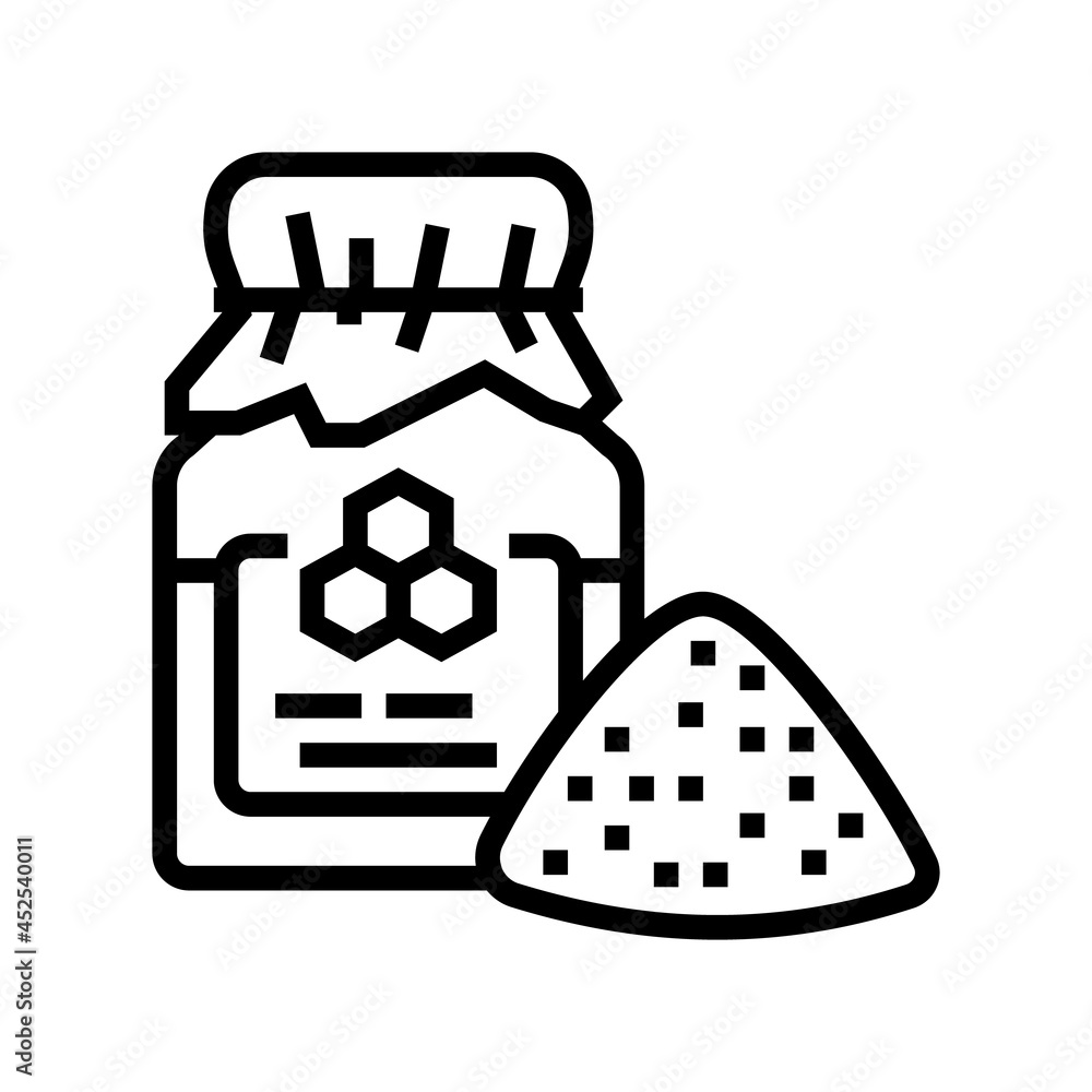 nectar package beekeeping line icon vector. nectar package beekeeping sign. isolated contour symbol black illustration nectar package beekeeping line icon vector. nectar package beekeeping sign. isolated contour symbol black illustration