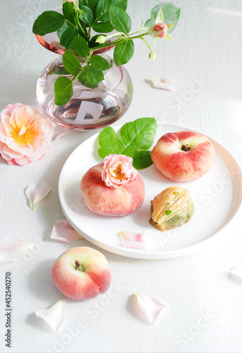 Peach fig fruit