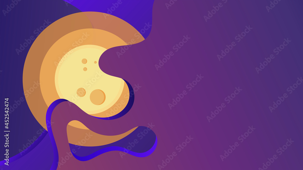 Vector illustration background for banner or poster for Halloween. Clouds and moon in paper cut style. For advertisements and invitations Vector illustration background for banner or poster for Halloween. Clouds and moon in paper cut style. For advertisements and invitations