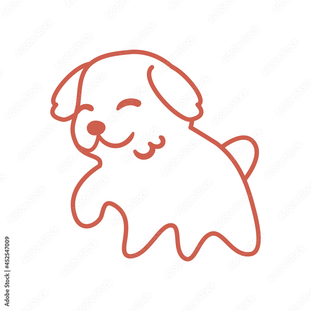 line pet dog icon line pet dog icon