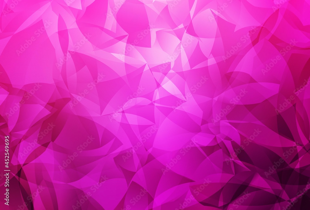 Light Pink vector low poly background.