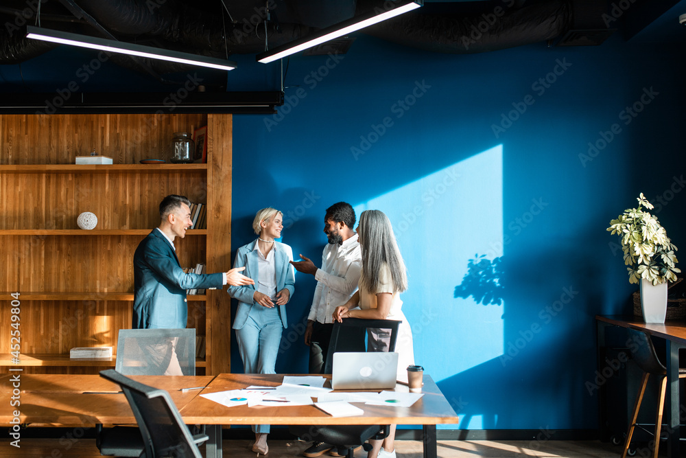 cinematic image of a multiethnic business team cinematic image of a multiethnic business team