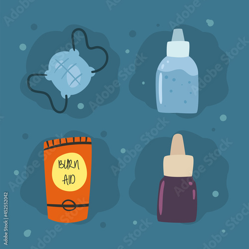 medicine set icons