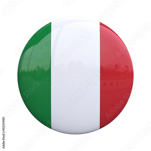 Free Download Italy national flag badge, nationality pin 3d rendering - GFXLoad