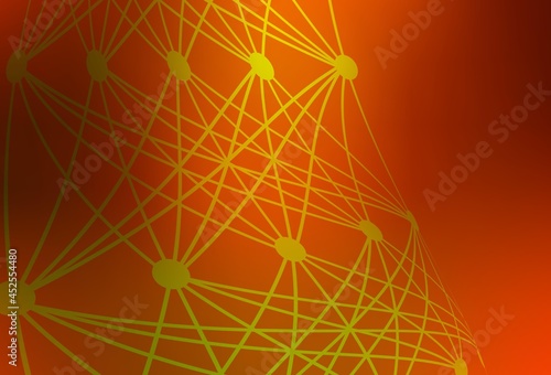 Light Red vector texture with artificial intelligence concept.