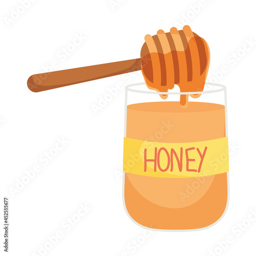 honey bottle and dipper