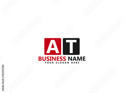 Letter AT logo, at logo icon design vector for all kind of use