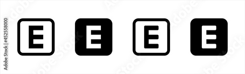 Explicit content simple concept isolated icons.