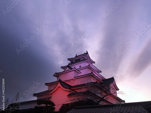 japanese castle at night