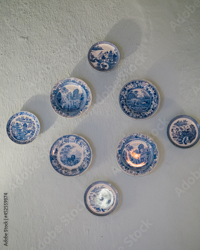 plate on the wall