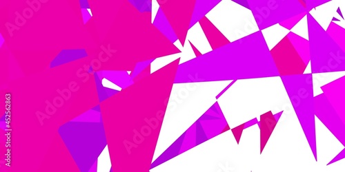 Dark pink, yellow vector background with triangles.