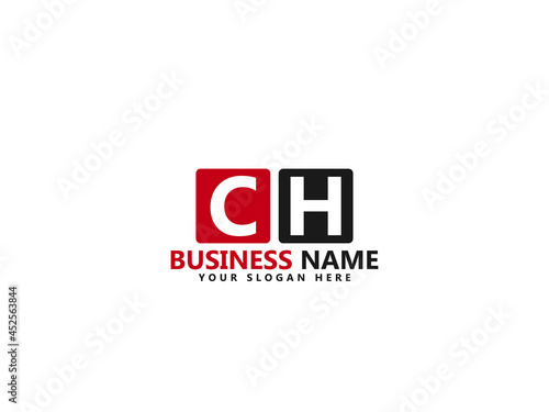 Letter CH logo, ch logo icon design vector for all kind of use photo