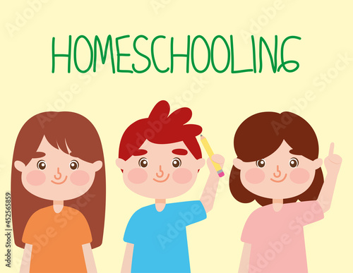 happy kids illustration
