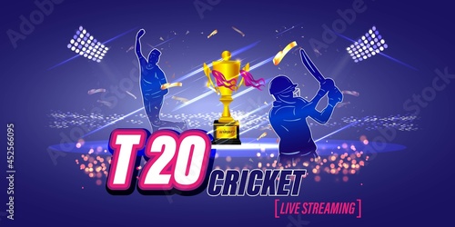 ICC Men's T20 World Cup cricket championship abstract background.
