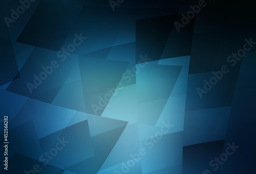 Dark BLUE vector pattern in square style.