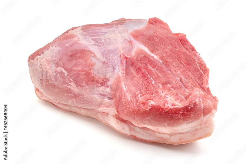 Pork ham, isolated on white background. Pork ham, isolated on white background.