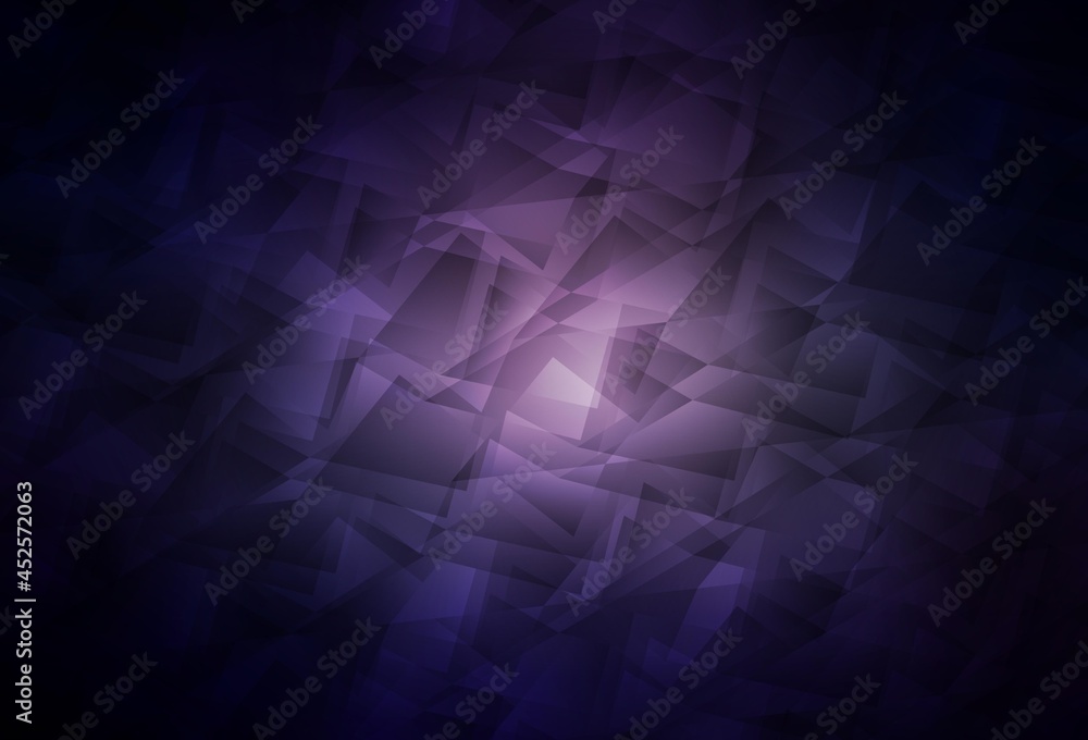 Dark Purple vector shining triangular backdrop. Dark Purple vector shining triangular backdrop.