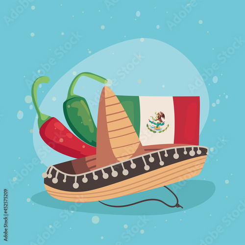 banner of mexican celebration
