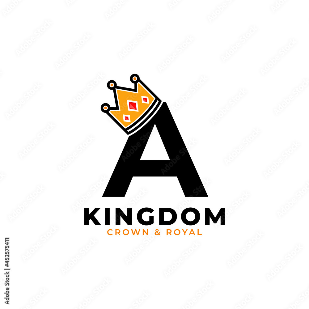Initial Letter A with Crown Logo Branding Identity Logo Design Template Initial Letter A with Crown Logo Branding Identity Logo Design Template