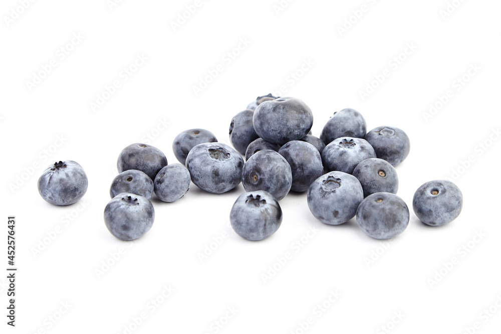 Fresh blueberries isolated on white Fresh blueberries isolated on white
