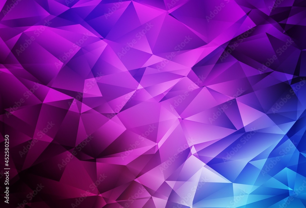 Light Pink, Blue vector polygonal pattern. Light Pink, Blue vector polygonal pattern.