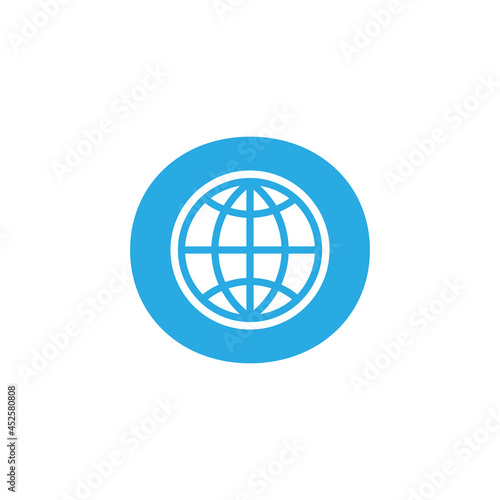 Initial Letter O Globe Logo Design Template Element. Vector Eps10