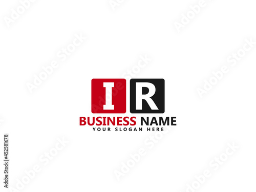Letter IR logo, ir logo icon design vector for all kind of use