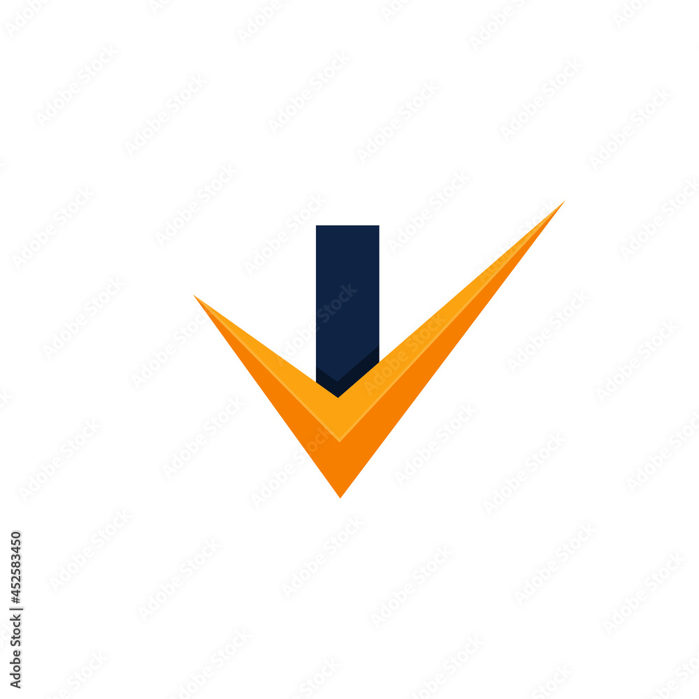 Approved Logo. Initial Letter I Check Logo Design Template. Eps10 Vector Approved Logo. Initial Letter I Check Logo Design Template. Eps10 Vector