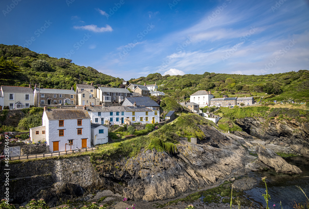 Portloe village and harbour, Cornwall, England