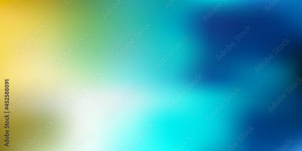 Light blue, yellow vector abstract blur template. Light blue, yellow vector abstract blur template.