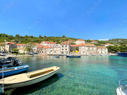 View of Sudurad, Croatia. The town is located on the island of Sipan. photo