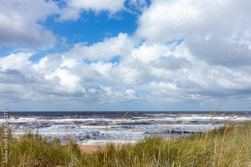 clouds over the seaside