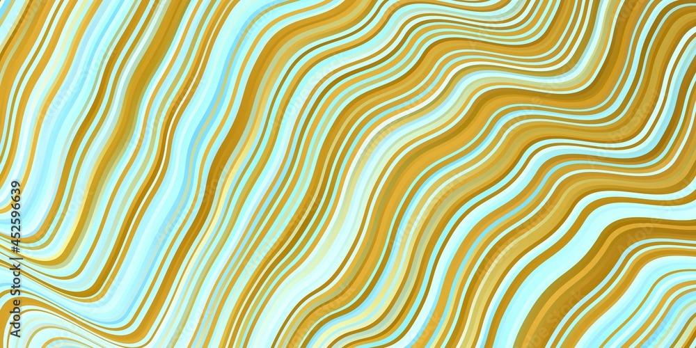 Light Blue, Yellow vector pattern with curves. Light Blue, Yellow vector pattern with curves.