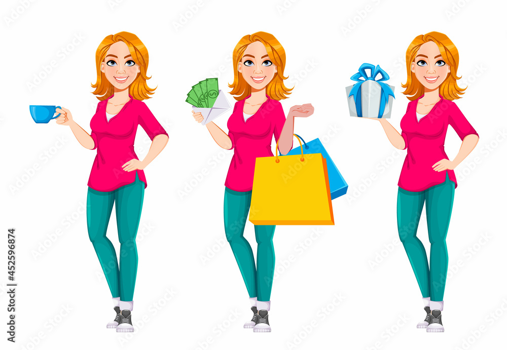 Successful businesswoman. Cute business woman Successful businesswoman. Cute business woman