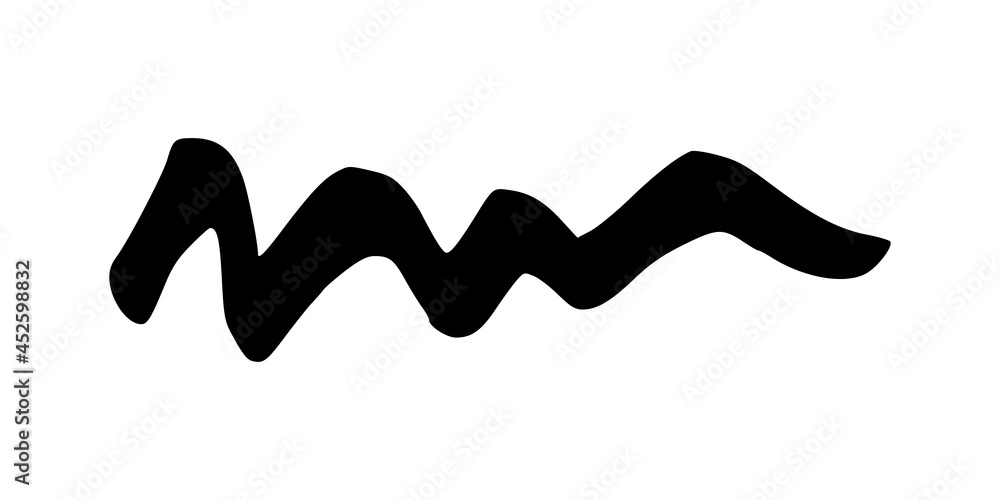 Black wavy grunge brush strokes Black wavy grunge brush strokes